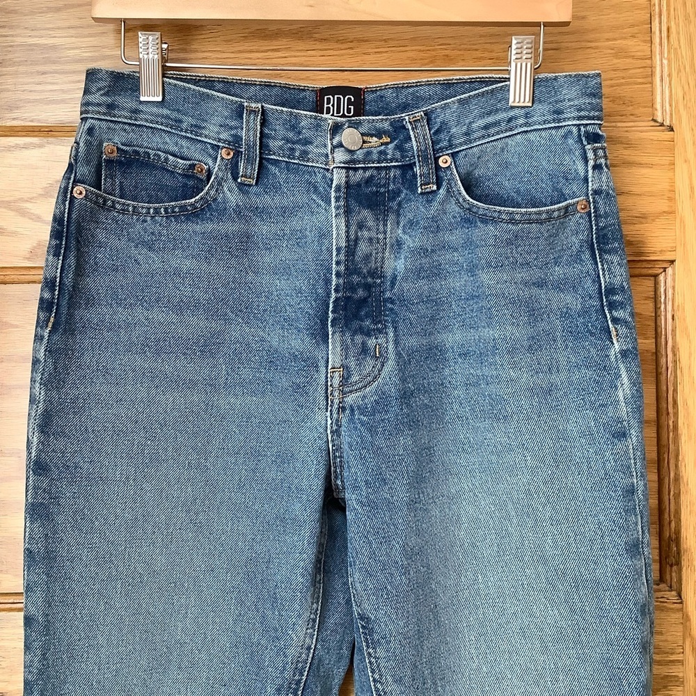 URBAN OUTFITTERS BDG Slim Straight Jeans High Rise Blue Cotton 27 - Picture 5 of 13